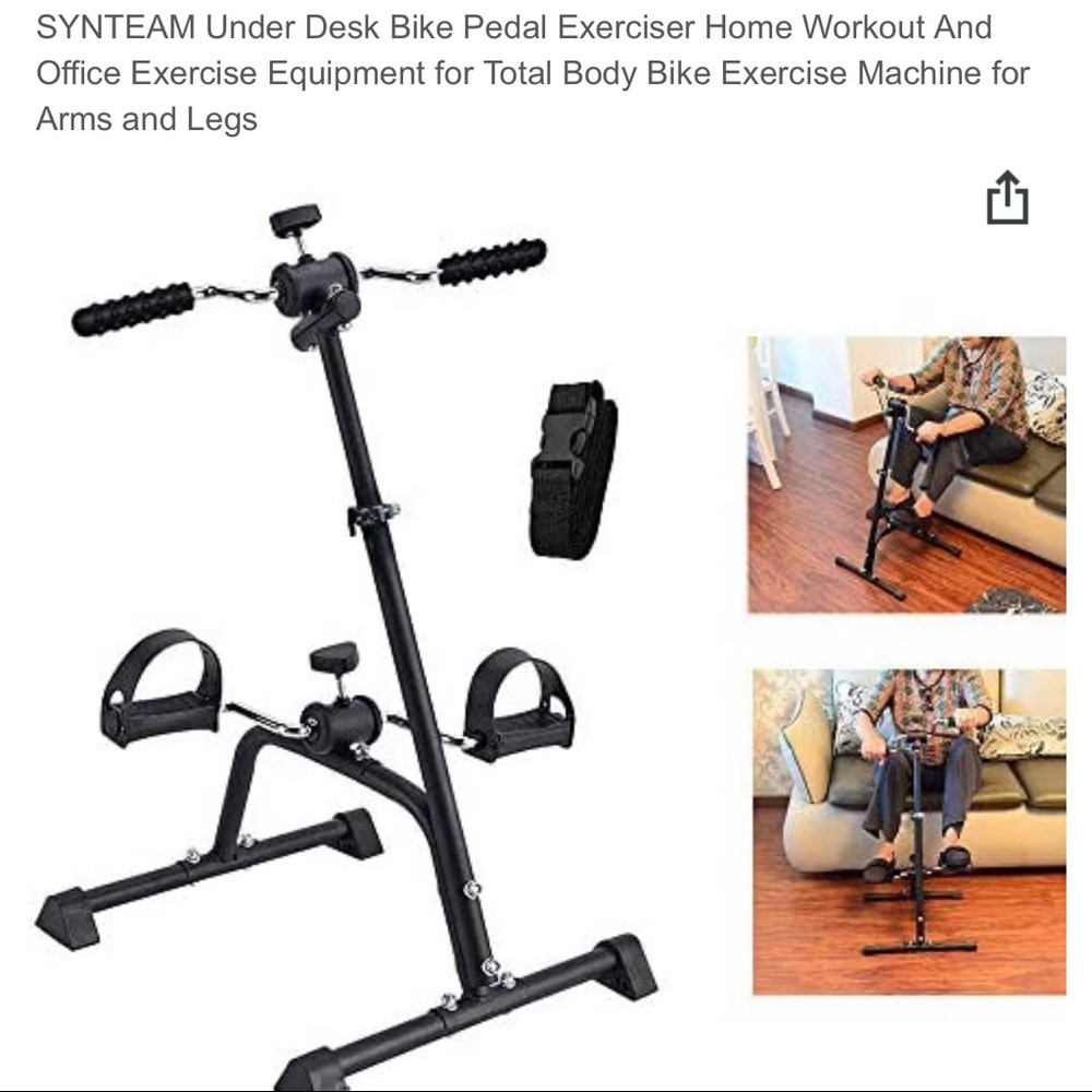SYNTEAM Under Desk Bike Pedal Exerciser